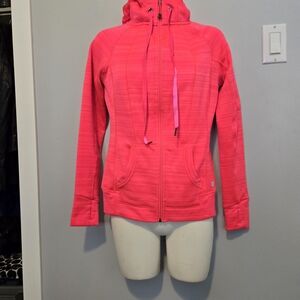 90 Degree By Reflex Women's Neon Pink Zip-Up Hoodie